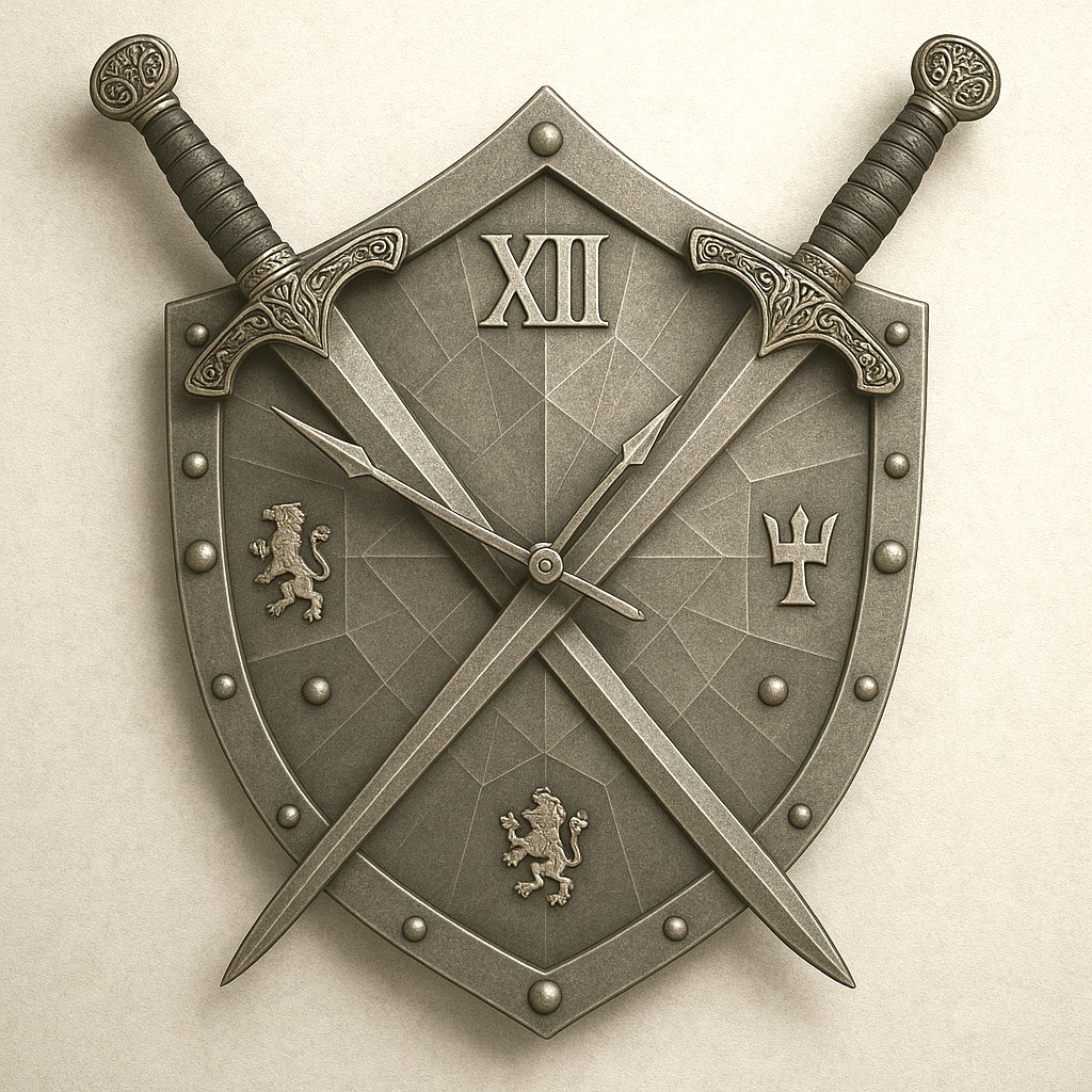 時光戰鬥鐘雙劍 Time combat clock two swords